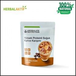 Yüksek Proteinli Soğuk Kahve Karışımı Latte Macchiato 308 g